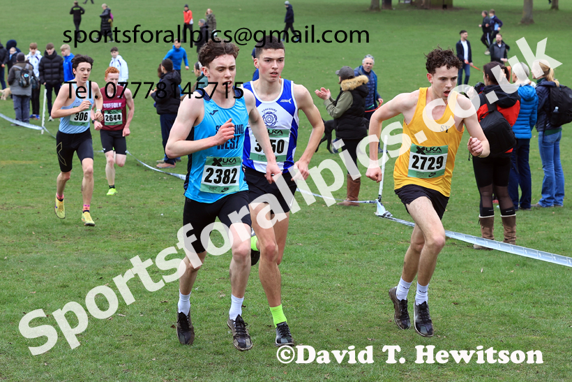 Mens Under-20s 2026 UK CAU Inter Counties Cross Country, Wollaton Park, Nottingham. Photo: David T. Hewitson/Sports for All Pics